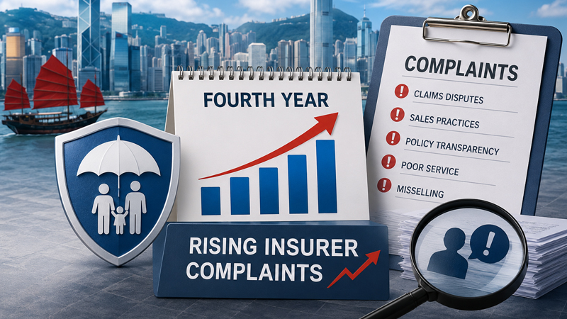Hong Kong Sees Fourth Year of Rising Insurer Complaints